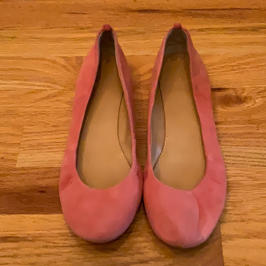 J. Crew Coral Suede J Flats